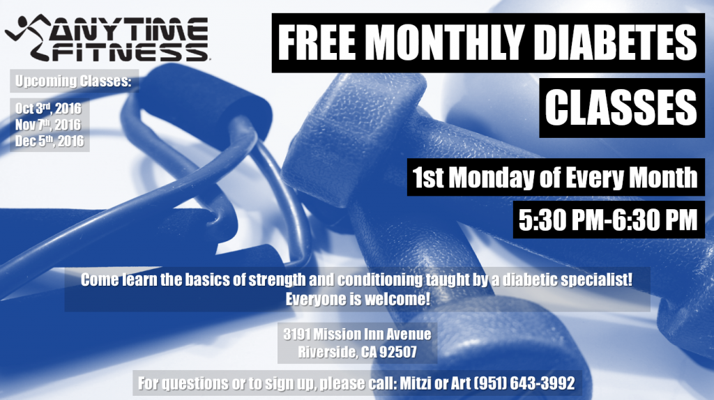 Free Monthly Diabetes Class